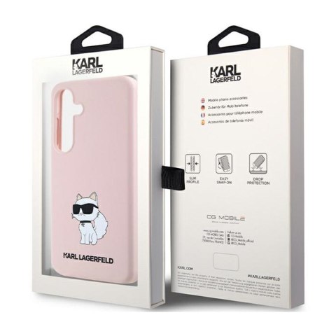 Karl Lagerfeld Silicone Choupette - Etui Samsung Galaxy S24+ (różowy) Karl Lagerfeld Silicone Choupette - Etui Samsung Galaxy S24+ (różowy)