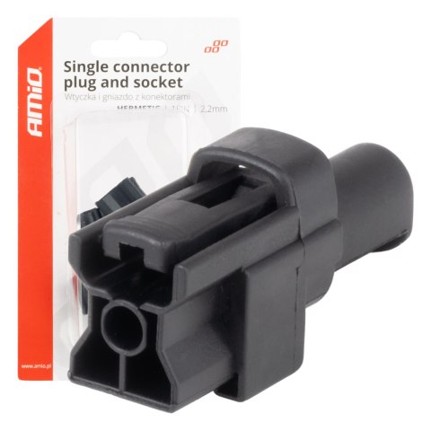 Złącze elektryczne wodoodporne zestaw 1 pin 2.2mm amio-04345 Złącze elektryczne wodoodporne zestaw 1 pin 2.2mm amio-04345
