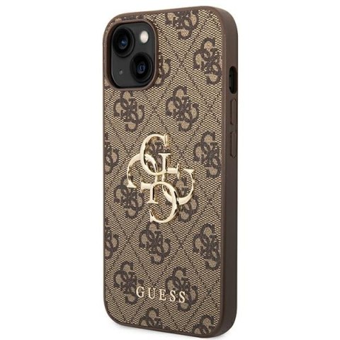 Guess 4G Big Metal Logo - Etui iPhone 14 (brązowy) Guess 4G Big Metal Logo - Etui iPhone 14 (brązowy)