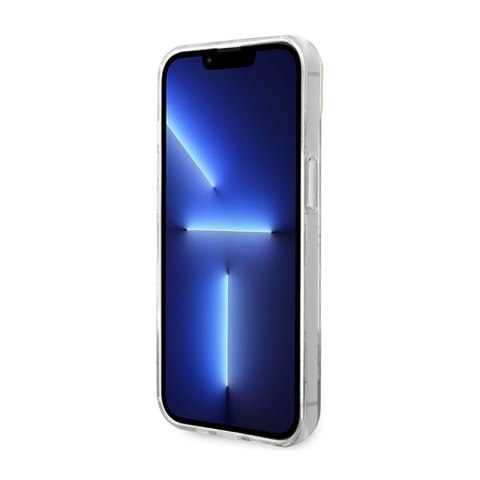 Guess 4G Stripe Script Logo Electroplated Pattern - Etui iPhone 14 Plus (różowy) Guess 4G Stripe Script Logo Electroplated Pattern - Etui iPhone 14 Plus (różowy)
