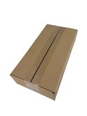 KARTON KLAPOWY, pudełko zrobione z tektury 3W 3 warstwowej, kolor szaro/brązowy, 200X200X200mm + BIGA 155 320G/M2 30 SZTUK