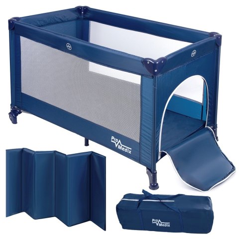 PROMEDIX ŁÓŻECZKO TURYSTYCZNE DZIECIĘCE 65X125CM NIEBIESKIE PR-803B PROMEDIX ŁÓŻECZKO TURYSTYCZNE DZIECIĘCE 65X125CM NIEBIESKIE PR-803B