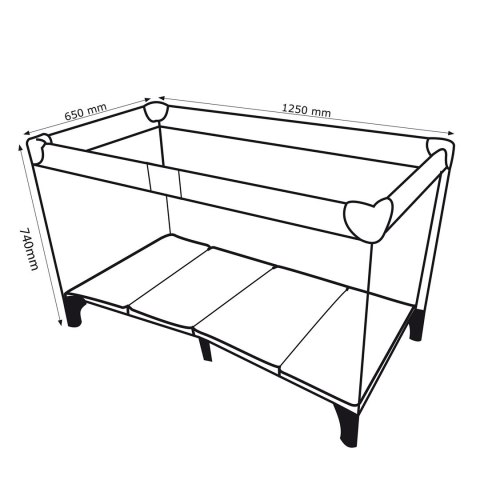 PROMEDIX ŁÓŻECZKO TURYSTYCZNE DZIECIĘCE 65X125CM NIEBIESKIE PR-803B PROMEDIX ŁÓŻECZKO TURYSTYCZNE DZIECIĘCE 65X125CM NIEBIESKIE PR-803B