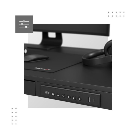 Biurko elektryczne MA-Leader 8.2 Black Biurko elektryczne MA-Leader 8.2 Black