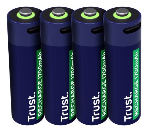 Baterie AA Trust USB-C RECHARGEABLE BATTERIES 4P Baterie AA Trust USB-C RECHARGEABLE BATTERIES 4P