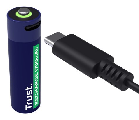 Baterie AA Trust USB-C RECHARGEABLE BATTERIES 4P Baterie AA Trust USB-C RECHARGEABLE BATTERIES 4P