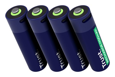 Baterie AA Trust USB-C RECHARGEABLE BATTERIES 4P Baterie AA Trust USB-C RECHARGEABLE BATTERIES 4P