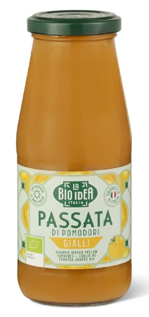 SOS POMIDOROWY PASSATA Z ŻÓŁTYCH POMIDORÓW BIO 500 ml - LA BIO IDEA SOS POMIDOROWY PASSATA Z ŻÓŁTYCH POMIDORÓW BIO 500 ml - LA BIO IDEA