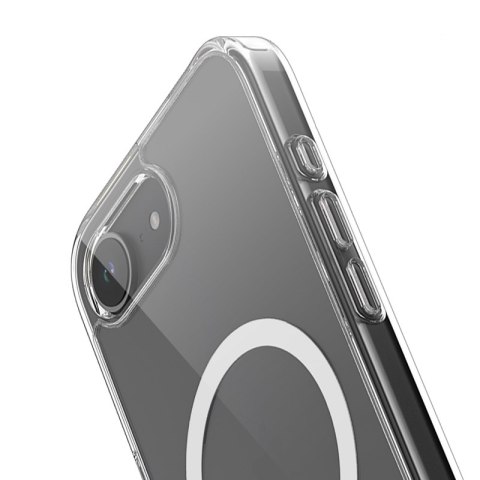 Crong Clear MAG Cover - Etui iPhone 16e MagSafe (przezroczysty) Crong Clear MAG Cover - Etui iPhone 16e MagSafe (przezroczysty)
