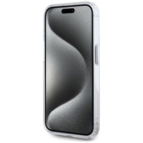 Karl Lagerfeld IML Metal Karl Head MagSafe - Etui do iPhone 15 Pro Max (biały) Karl Lagerfeld IML Metal Karl Head MagSafe - Etui do iPhone 15 Pro Max (biały)