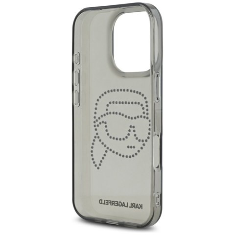 Karl Lagerfeld IML Rhinestones Karl Head - Etui do iPhone 16 Pro (czarny) Karl Lagerfeld IML Rhinestones Karl Head - Etui do iPhone 16 Pro (czarny)