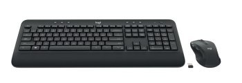 Logitech MK545 ADVANCED Wireless Keyboard and Mouse Combo klawiatura Dołączona myszka Uniwersalne USB QWERTZ Niemiecki Czarny Logitech MK545 ADVANCED Wireless Keyboard and Mouse Combo klawiatura Dołączona myszka Uniwersalne USB QWERTZ Niemiecki Czarny
