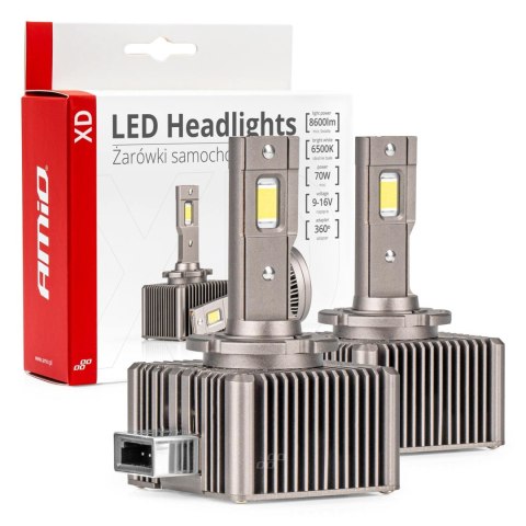 Żarówki żarniki led seria xd d8s 6500k canbus amio-03315 Żarówki żarniki led seria xd d8s 6500k canbus amio-03315