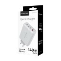 Ładowarka sieciowa Kruger&Matz 140 W GaN z funkcją Quick Chazge and Power Delivery