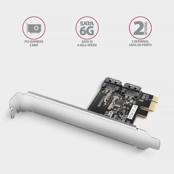 Adapter wewnętrzny Axagon PCES-SJ2 PCIe do 6x SATA 6Gb/s Adapter wewnętrzny Axagon PCES-SJ2 PCIe do 6x SATA 6Gb/s