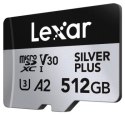 Lexar 512GB microSDXC Professional SILVER Plus UHS-I A2 V30 U3 4K