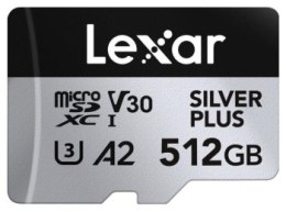 Lexar 512GB microSDXC Professional SILVER Plus UHS-I A2 V30 U3 4K