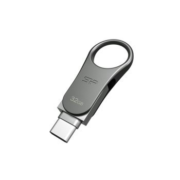 Pendrive Silicon Power Mobile C80 32GB Dual USB 3.1/Type-C Silver (SP032GBUC3C80V1S) Pendrive Silicon Power Mobile C80 32GB Dual USB 3.1/Type-C Silver (SP032GBUC3C80V1S)