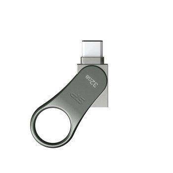 Pendrive Silicon Power Mobile C80 32GB Dual USB 3.1/Type-C Silver (SP032GBUC3C80V1S) Pendrive Silicon Power Mobile C80 32GB Dual USB 3.1/Type-C Silver (SP032GBUC3C80V1S)