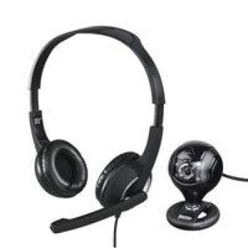Słuchawki - Zestaw do transmisji strumieniowej Zestaw słuchawkowy HAMA HS-P150, Camera Spy Protect 720P, Czarny Słuchawki - Zestaw do transmisji strumieniowej Zestaw słuchawkowy HAMA HS-P150, Camera Spy Protect 720P, Czarny