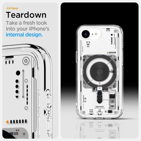 Spigen Ultra Hybrid Mag MagSafe - Etui do iPhone 16e (Zero One) Spigen Ultra Hybrid Mag MagSafe - Etui do iPhone 16e (Zero One)