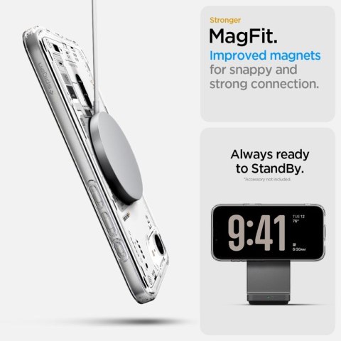 Spigen Ultra Hybrid Mag MagSafe - Etui do iPhone 16e (Zero One) Spigen Ultra Hybrid Mag MagSafe - Etui do iPhone 16e (Zero One)