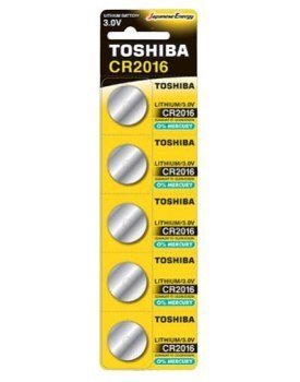 Zestaw baterii alkaliczne litowe Toshiba CR2016 CR2016 PW BP-5 (Li) Zestaw baterii alkaliczne litowe Toshiba CR2016 CR2016 PW BP-5 (Li)