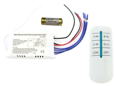 AG132B Bezprz. wł/wył 230v 4 kanały