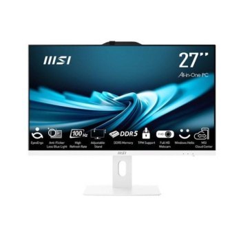 MSI AIO AP272P 14M-639EU i5-14400 27 IPS LED FHD Non-Touch Anti-Glare 16GB SSD512GB M.2 AX211 WiFi 6E Windows 11 Pro White MSI AIO AP272P 14M-639EU i5-14400 27 IPS LED FHD Non-Touch Anti-Glare 16GB SSD512GB M.2 AX211 WiFi 6E Windows 11 Pro White