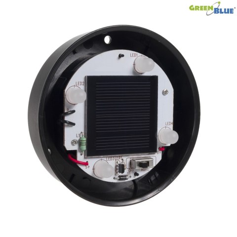 Solarna lampa wolnostojąca ogrodowa GreenBlue, kula 15x15x48cm, bialy LED, GB121 Solarna lampa wolnostojąca ogrodowa GreenBlue, kula 15x15x48cm, bialy LED, GB121