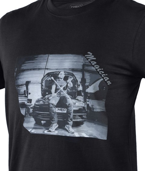 T-shirt z nadrukiem, mechanik, rozmiar XXXL T-shirt z nadrukiem, mechanik, rozmiar XXXL