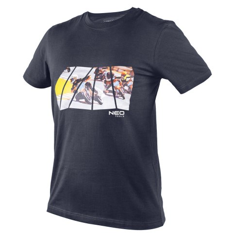 T-shirt z nadrukiem, motor, rozmiar M T-shirt z nadrukiem, motor, rozmiar M