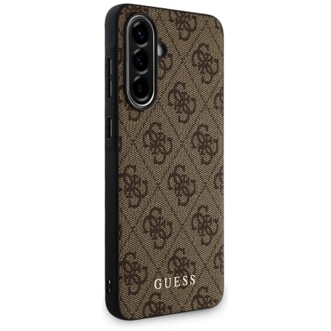 Guess 4G Metal Gold Logo - Etui do Samsung Galaxy A56 5G (brązowy) Guess 4G Metal Gold Logo - Etui do Samsung Galaxy A56 5G (brązowy)