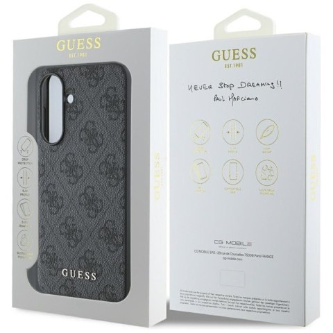 Guess 4G Metal Gold Logo - Etui do Samsung Galaxy A56 5G (czarny) Guess 4G Metal Gold Logo - Etui do Samsung Galaxy A56 5G (czarny)