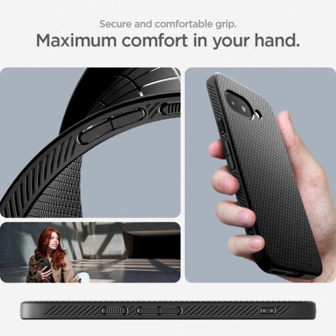 Spigen Liquid Air - Etui do Google Pixel 9a (Matte Black) Spigen Liquid Air - Etui do Google Pixel 9a (Matte Black)
