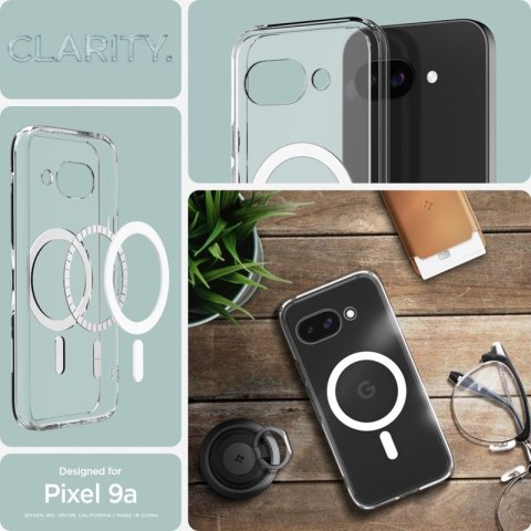 Spigen Ultra Hybrid Mag MagSafe - Etui do Google Pixel 9a (Biały) Spigen Ultra Hybrid Mag MagSafe - Etui do Google Pixel 9a (Biały)