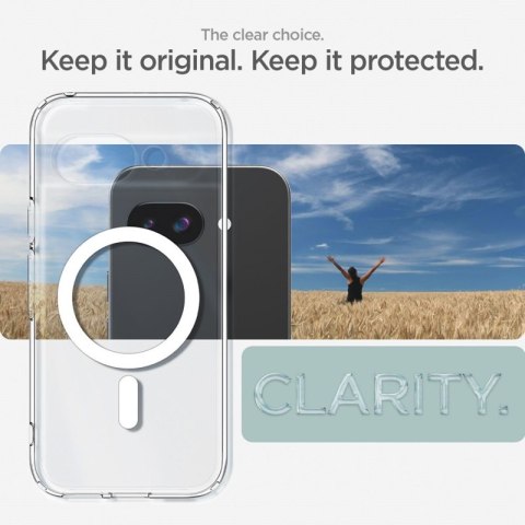 Spigen Ultra Hybrid Mag MagSafe - Etui do Google Pixel 9a (Biały) Spigen Ultra Hybrid Mag MagSafe - Etui do Google Pixel 9a (Biały)