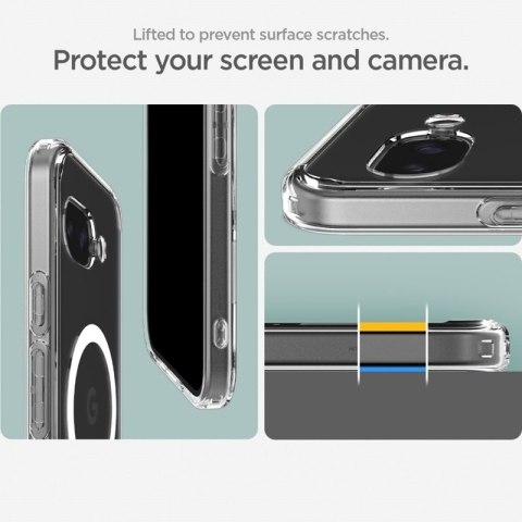 Spigen Ultra Hybrid Mag MagSafe - Etui do Google Pixel 9a (Biały) Spigen Ultra Hybrid Mag MagSafe - Etui do Google Pixel 9a (Biały)