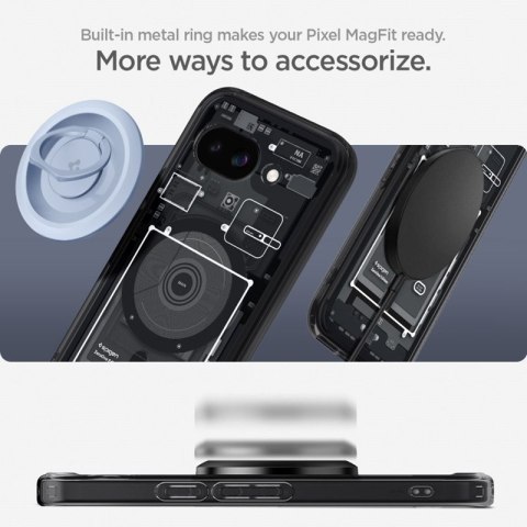 Spigen Ultra Hybrid Mag MagSafe - Etui do Google Pixel 9a (Zero One Black) Spigen Ultra Hybrid Mag MagSafe - Etui do Google Pixel 9a (Zero One Black)