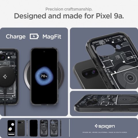 Spigen Ultra Hybrid Mag MagSafe - Etui do Google Pixel 9a (Zero One Black) Spigen Ultra Hybrid Mag MagSafe - Etui do Google Pixel 9a (Zero One Black)