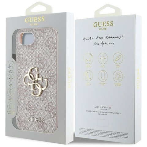 Guess 4G Big Logo - Etui do iPhone 16e (różowy) Guess 4G Big Logo - Etui do iPhone 16e (różowy)