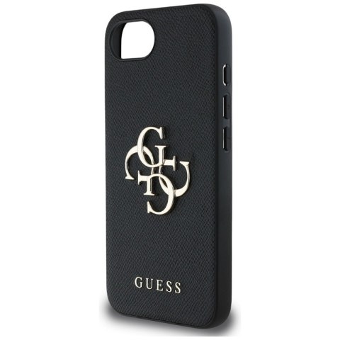 Guess Grained Big 4G Logo Small Classic Logo - Etui do iPhone 16e (czarny) Guess Grained Big 4G Logo Small Classic Logo - Etui do iPhone 16e (czarny)