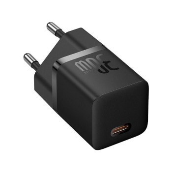 Ładowarka Baseus GaN5 mini 1C 30W EU+kabel USB-C (cluster black) Ładowarka Baseus GaN5 mini 1C 30W EU+kabel USB-C (cluster black)