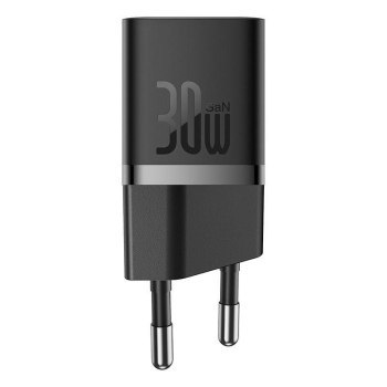 Ładowarka Baseus GaN5 mini 1C 30W EU+kabel USB-C (cluster black) Ładowarka Baseus GaN5 mini 1C 30W EU+kabel USB-C (cluster black)