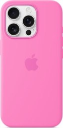 Apple iPhone 16 Pro Silicone Case with MagSafe peony