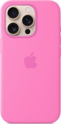 Apple iPhone 16 Pro Silicone Case with MagSafe peony