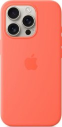Apple iPhone 16 Pro Silicone Case with MagSafe tangerine