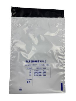 SAFEMONEYBAG Koperty bezpiecznie depozytowe biała B4 260x370+35 100 szt