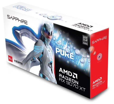 Karta graf. SAPPHIRE PURE RX 9070 XT GAMING OC 16GB Karta graf. SAPPHIRE PURE RX 9070 XT GAMING OC 16GB