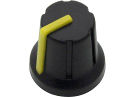 8687# Gałka potencjometru n-1 oś 6mm żółta 16mm
